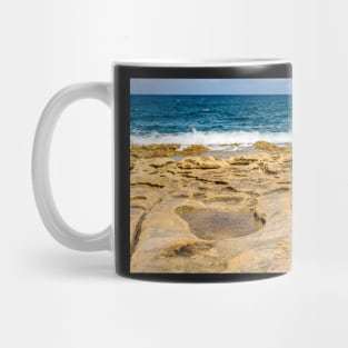 Unearthly rocky Malta shore Mug